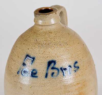 Lot of Two: NY Stoneware Advertising Jugs incl. Albany, NY and LYONS Example