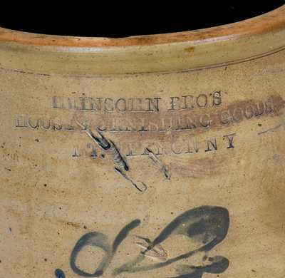 Lot of Two: MT. VERNON, NY Advertising Crock, THIRD AVENUE N. YORK Advertising Jug