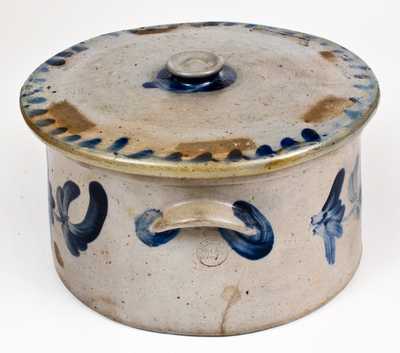 P. HERRMANN, Baltimore Stoneware Cake Crock with Lid