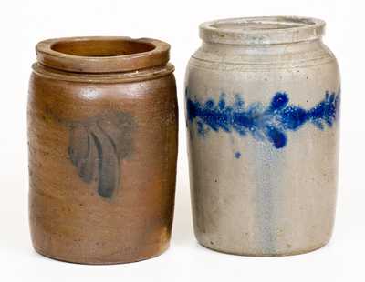 Lot of Two: Half-Gallon Stoneware Jars, Baltimore, MD Origin