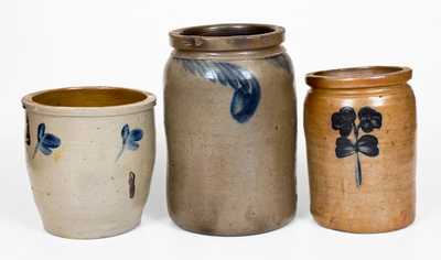 Lot of Three: Stoneware Jars, Baltimore and Richmond Origin
