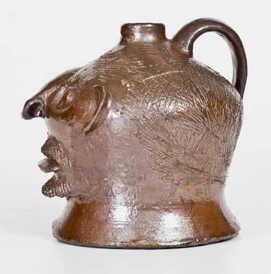 Rare and Fine Stoneware Face Jug att. Charles P. Ferguson, Barrow County, Georgia