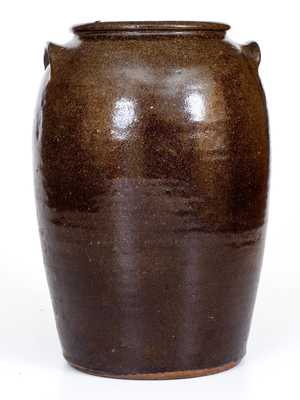 2 Gal. Catawba Valley, NC Alkaline-Glazed Southern Stoneware Jar