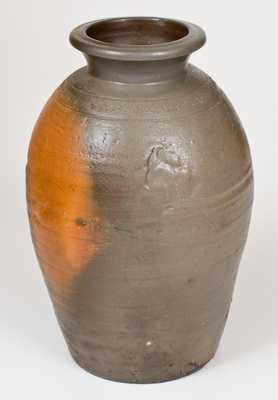 Fine Stoneware Jar w/ Coggled Design att. W. H. Hancock, Moore County, NC
