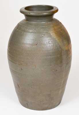 Fine Stoneware Jar w/ Coggled Design att. W. H. Hancock, Moore County, NC