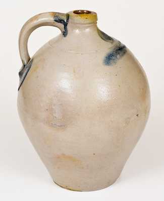 Rare LEWIS & GARDINER / HUNTINGTON, L.I. One-Gallon Stoneware Jug