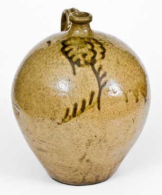 Alkaline-Glazed Stoneware Jug attributed to Thomas Chandler, Edgefield District, SC
