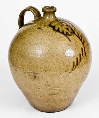Unusual attrib. Thomas Chandler, Edgefield District, SC Stoneware Jug