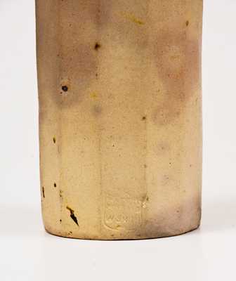 Signed W. SMITH (Greenwich, NY) Stoneware Press Molded Bottle