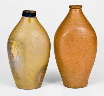 Lot of Two: Early Northeastern American Stoneware Flasks