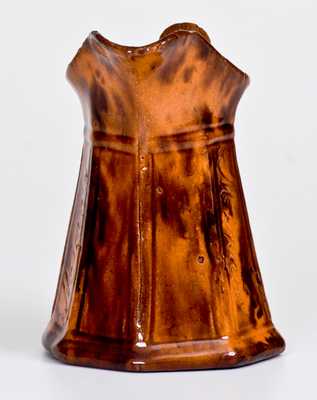 Very Rare Ashland / Lavelle Pennsylvania Redware Presentation Pitcher