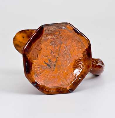 Very Rare Ashland / Lavelle Pennsylvania Redware Presentation Pitcher