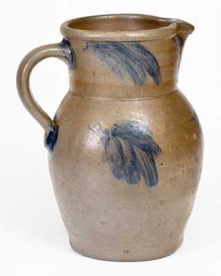 1 Gal. Stoneware Pitcher with Leaf Decoration, Baltimore, MD, circa 1870