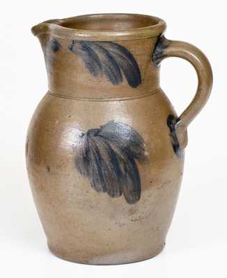 1 Gal. Stoneware Pitcher with Leaf Decoration, Baltimore, MD, circa 1870