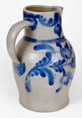 Outstanding 2 Gal. H. C. SMITH / ALEXA. / D.C. Stoneware Pitcher w/ Profuse Decoration