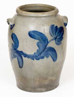 Rare R. BUTT / W Washington, DC Stoneware Jar with Floral Decoration