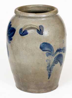 Rare R. BUTT / W Washington, DC Stoneware Jar with Floral Decoration