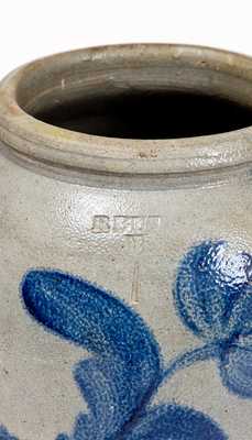 Rare R. BUTT / W Washington, DC Stoneware Jar with Floral Decoration