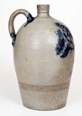 Very Rare and Important Baltimore Stoneware Jug w/ Tree, probably Thomas Chandler, c1829