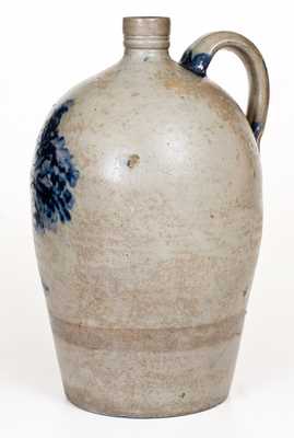 Very Rare and Important Baltimore Stoneware Jug w/ Tree, probably Thomas Chandler, c1829