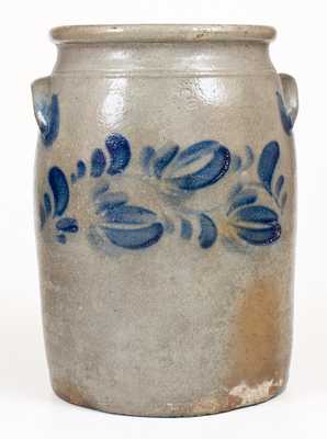 3 Gal. Stoneware Jar with Floral Decoration attrib. Beaver, PA