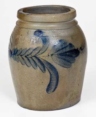 Half-Gallon H. C. SMITH / ALEXA. / D.C. Stoneware Jar w/ Floral Decoration