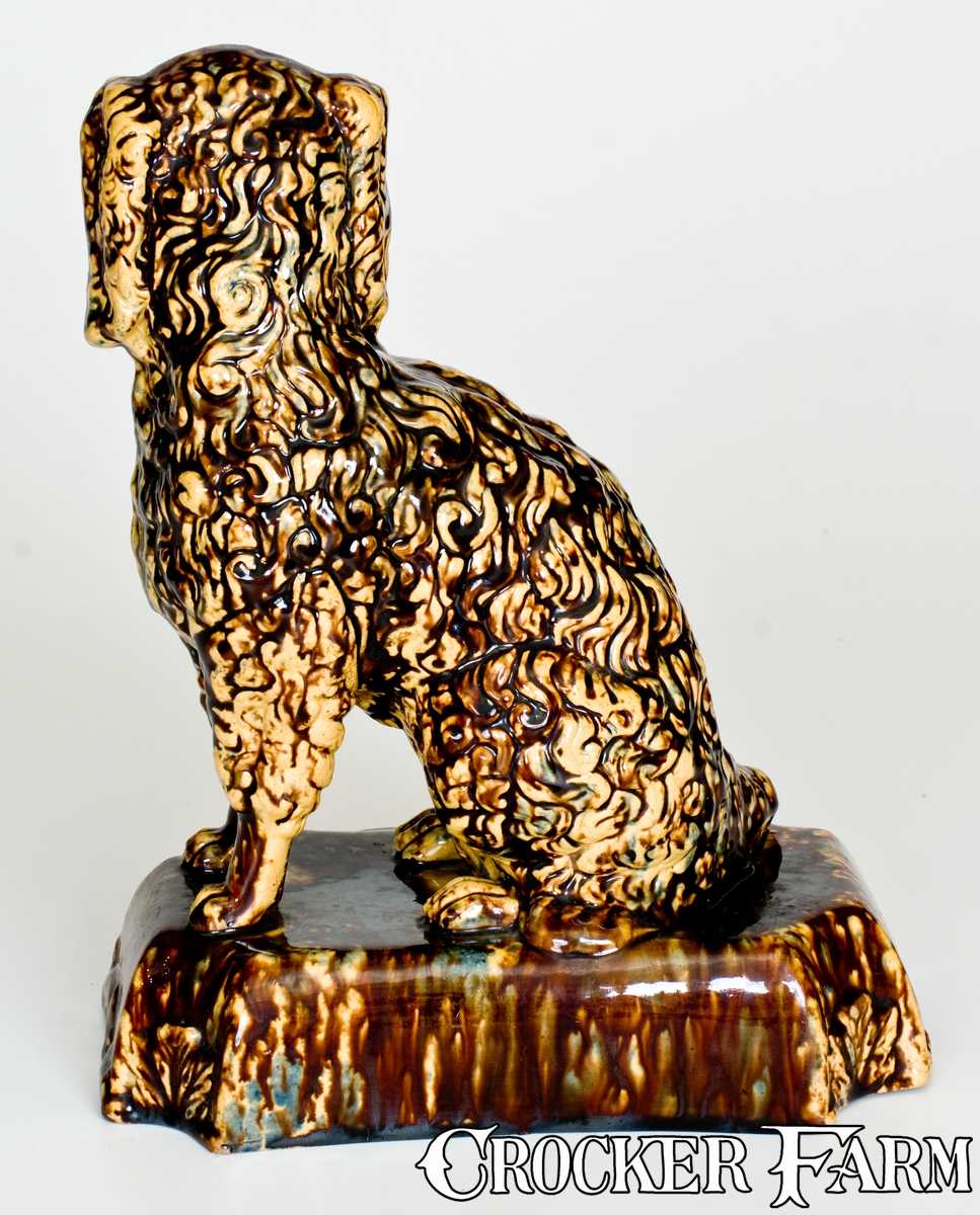 Spaniel Rockingham Rockingham-Glazed Spaniel Doorstop, probably East Liverpool, Ohio ...
