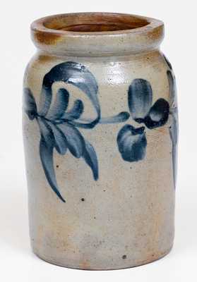 1/4 Gal. Stoneware Jar with Floral Decoration, Philadelphia, PA