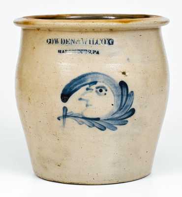 Fine COWDEN & WILCOX / HARRISBURG, PA Man-in-the-Moon Jar