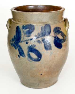 Large-Sized attributed Adam Keister, Strasburg, VA Stoneware Jar