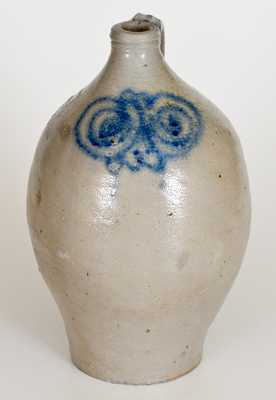 Fine Stoneware Jug w. Watchspring Decoration, NYC or NJ Origin, circa 1775