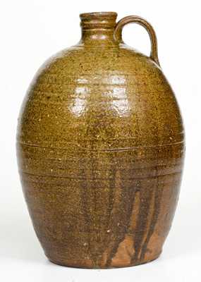 1 Gal. Stoneware Jug attrib. Lucius Jordan, Washington County, GA, third-quarter 19th Century