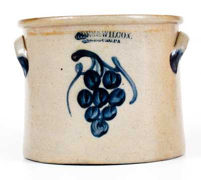 COWDEN & WILCOX / HARRISBURG, PA Stoneware Grapes Crock