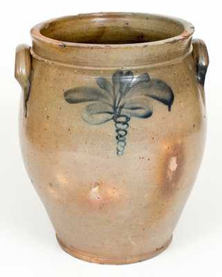 4 Gal. Stoneware Jar att. William Nichols, Poughkeepsie, NY, circa 1823