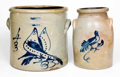 Lot of Two: New York State Bird Crocks