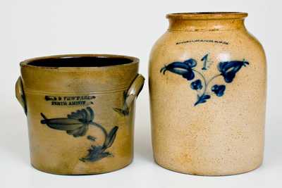 Lot of Two: JOHN B. PEWTRESS / PERTH AMBOY Jar, N. FURMAN / PECK SLIP, NY Jar