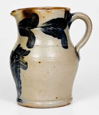 Att. Thomas Haig, Philadelphia, PA Quart-Sized Stoneware Pitcher w/ Elaborate Decoration