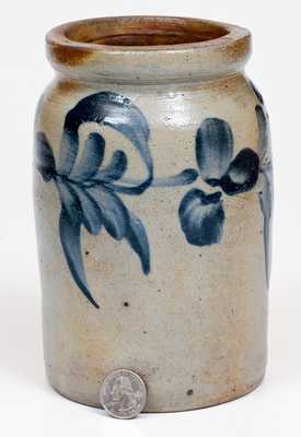 1/4 Gal. Stoneware Jar with Floral Decoration, Philadelphia, PA