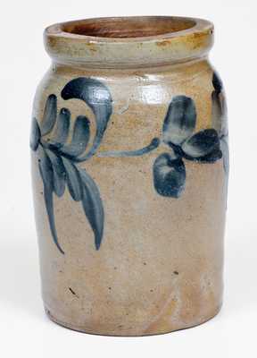 1/4 Gal. Stoneware Jar with Floral Decoration, Philadelphia, PA