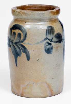 1/4 Gal. Stoneware Jar with Floral Decoration, Philadelphia, PA