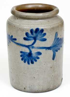 Att. Henry Remmey, Jr. (Philadelphia) Stoneware Jar with Floral Design