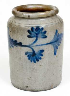 Att. Henry Remmey, Jr. (Philadelphia) Stoneware Jar with Floral Design