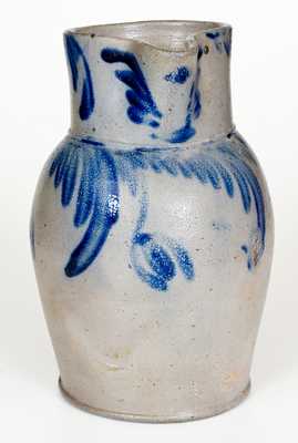 Baltimore, MD Stoneware Pitcher with Floral Decoration, circa 1840