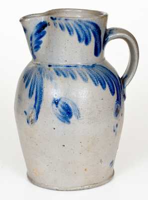 Baltimore, MD Stoneware Pitcher with Floral Decoration, circa 1840