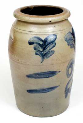 2 Gal. Western Pennsylvania Stoneware Jar att. Boughner