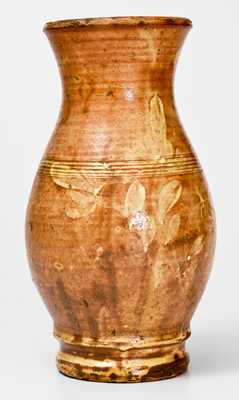Extremely Rare Shenandoah Valley Redware Eagle Vase, att. J. Eberly & Co., Strasburg, VA