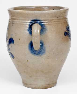 Exceptional Manhattan Vertical-Handled Stoneware Jar, probably Crolius Family, circa 1790