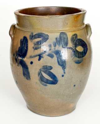Large-Sized attributed Adam Keister, Strasburg, VA Stoneware Jar