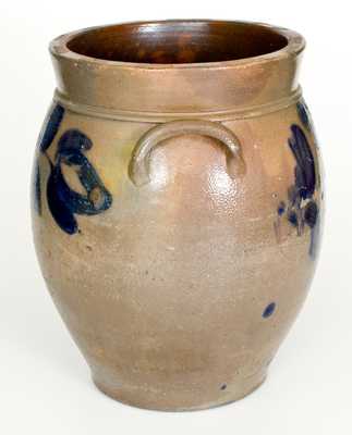 Large-Sized attributed Adam Keister, Strasburg, VA Stoneware Jar