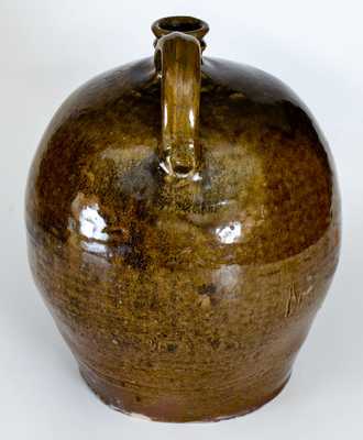 Dave, Stony Bluff Manufactory, Edgefield District, SC Stoneware Jug, Incised "Lm"